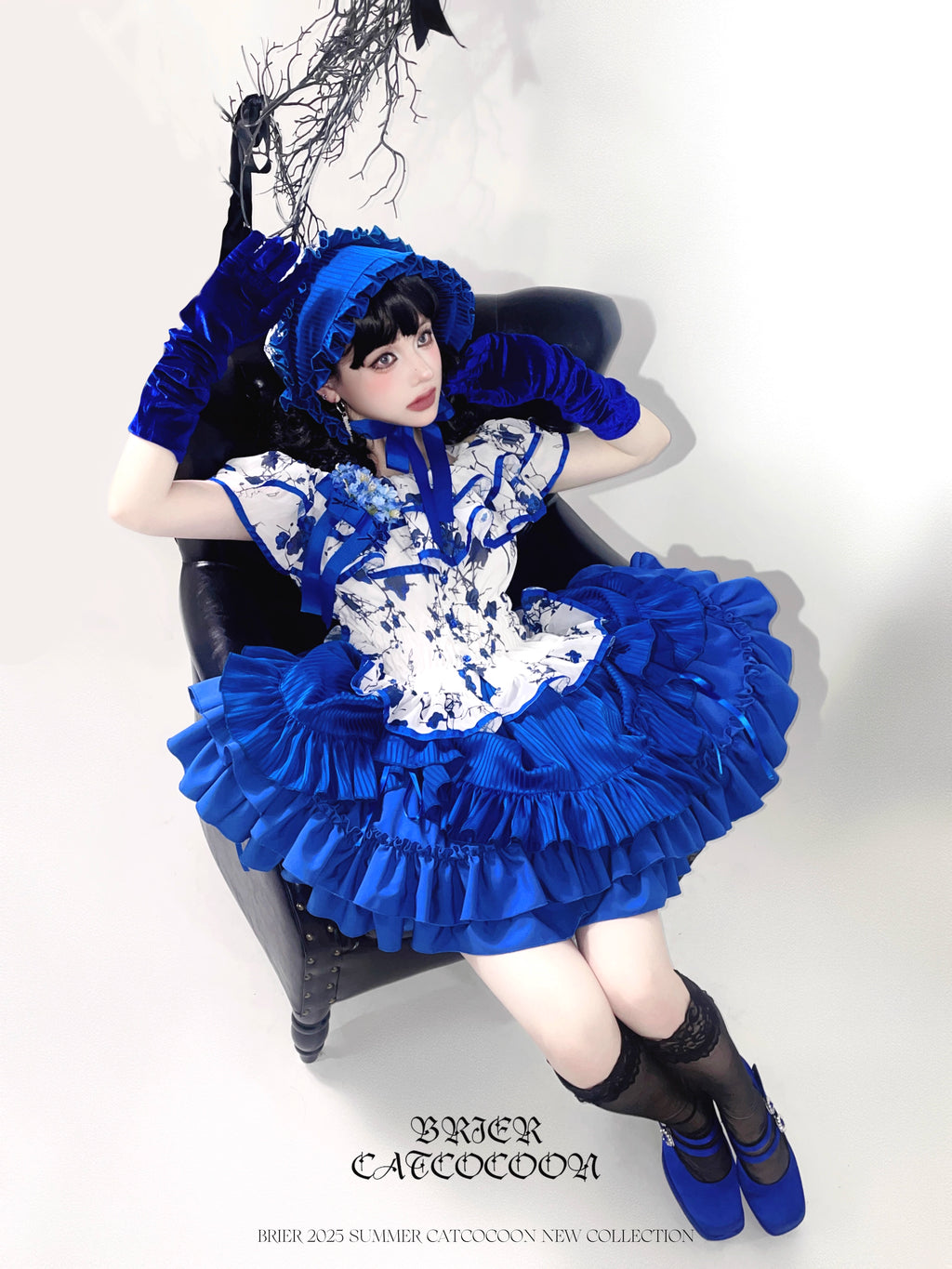 This Halloween Blue Gothic Lolita Set blends dark elegance with a playful festive twist. Featuring a classic shirt paired with a short skirt, the design highlights Gothic-inspired details while keeping a youthful Lolita silhouette. The deep blue tone adds mystery and charm, making it a unique choice for Halloween parties, cosplay, or themed gatherings. Stylish yet versatile, this set perfectly captures the balance of Gothic drama and Lolita sweetness.