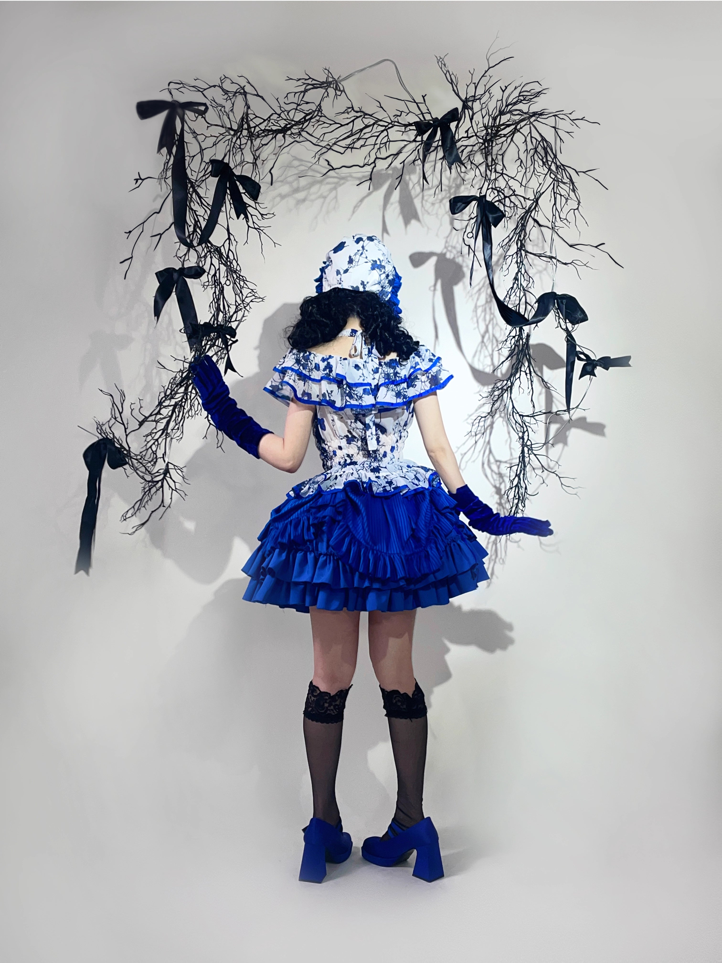This Halloween Blue Gothic Lolita Set blends dark elegance with a playful festive twist. Featuring a classic shirt paired with a short skirt, the design highlights Gothic-inspired details while keeping a youthful Lolita silhouette. The deep blue tone adds mystery and charm, making it a unique choice for Halloween parties, cosplay, or themed gatherings. Stylish yet versatile, this set perfectly captures the balance of Gothic drama and Lolita sweetness.