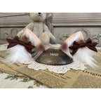 This Lolita Handmade Cat Ear Headband is designed to add a playful and charming touch to Lolita styling. Featuring soft tabby and calico patterns, the realistic animal ear design brings a cute, whimsical feel while maintaining elegance. Lightweight and comfortable, it pairs perfectly with sweet or cosplay-inspired Lolita looks. Ideal for tea parties, themed events, or photoshoots, this headband offers a unique blend of fun, craftsmanship, and Lolita charm.