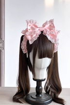 This Lolita KC Headband is a delicate handmade accessory designed to complete any Lolita outfit. Crafted with fine lace and adorned with charming bowknots, it offers a versatile and elegant touch. Available in multiple colors, it allows for easy coordination with sweet, classic, or gothic Lolita styles. Perfect for tea parties, daily wear, or themed gatherings, this KC headband adds a graceful finishing detail that enhances the overall Lolita aesthetic.