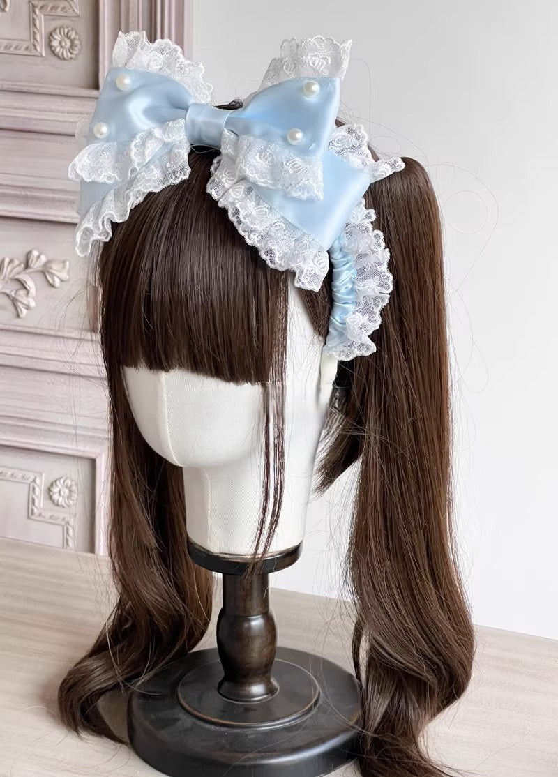 This Lolita KC Headband is a delicate handmade accessory designed to complete any Lolita outfit. Crafted with fine lace and adorned with charming bowknots, it offers a versatile and elegant touch. Available in multiple colors, it allows for easy coordination with sweet, classic, or gothic Lolita styles. Perfect for tea parties, daily wear, or themed gatherings, this KC headband adds a graceful finishing detail that enhances the overall Lolita aesthetic.