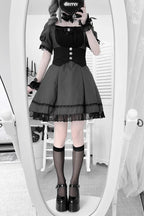 The Pink Maid Lolita Dress Set is designed to blend playful cuteness with classic Japanese Lolita charm. Featuring short sleeves, layered ruffles, and delicate bowknot accents, it creates a youthful and lively silhouette. The soft pink tone enhances sweetness, while the maid-inspired design adds a touch of cosplay fun. Perfect for themed parties, photoshoots, or gatherings, this dress set captures the whimsical, romantic essence of Sweet Lolita fashion.