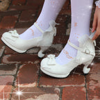 "Whimsical Ballet"&nbsp;— Inspired by the delicate charm of vintage ballet shoes and the playful energy of a candy carnival, these shoes blend soft textures with dreamy details. The combination of bows, laces, and ruffles creates a multidimensional sweet aesthetic, perfect for adding a fairy-tale touch to any Lolita coordinate.