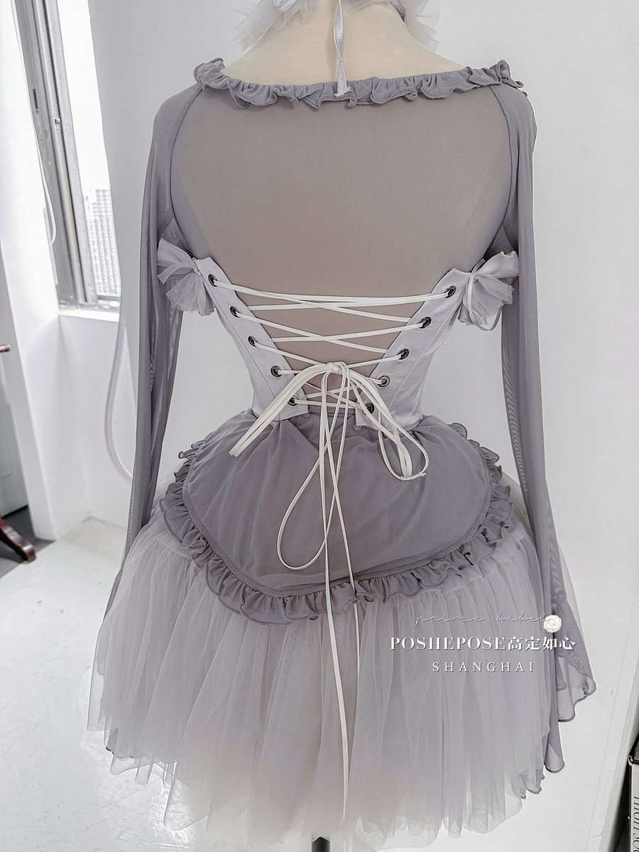 [Pre] White Flower Marriage Heavy jsk Dress Lolita Heavy Gorgeous Model Birthday Party