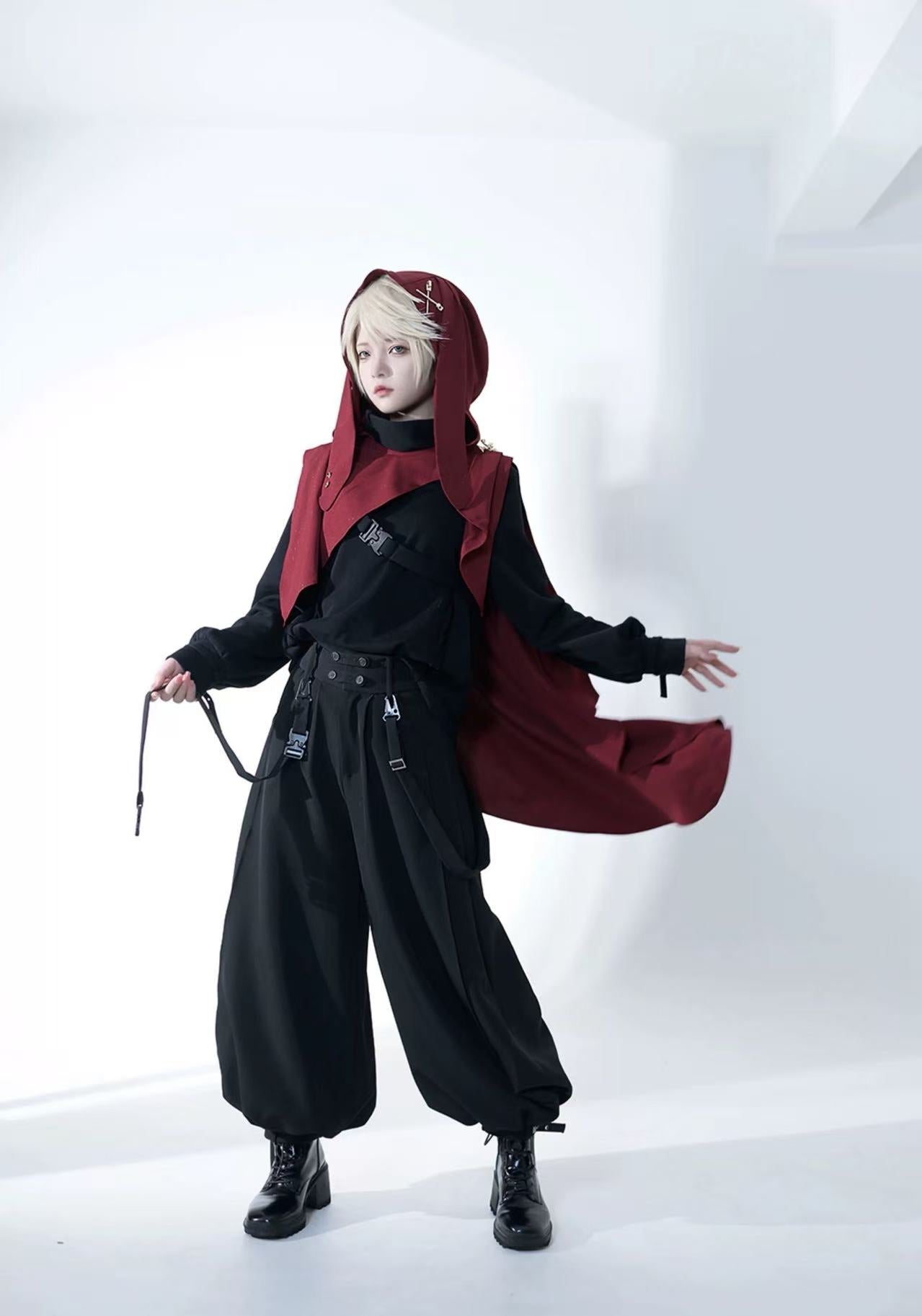 Design Concept:
These Ouji Fashion Lolita pants in classic black bring a cool and handsome prince-style aesthetic to daily wear. Featuring a sleek straight-leg cut with a slightly relaxed silhouette, the trousers combine elegance with a modern boyish charm. The versatile design makes them suitable for casual outings, stage performances, or stylish Ouji Lolita ensembles. Perfect for those who appreciate a refined yet edgy look, these long trousers embody both sophistication and individuality.
