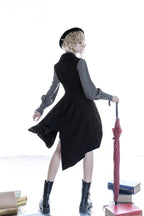 Design Concept:
This Ouji Fashion Lolita vest in classic black takes inspiration from medieval prince aesthetics with an asymmetrical long waistcoat design. Crafted with a refined silhouette, it blends vintage elegance with a bold modern edge. Available in both men’s and women’s versions, this versatile piece adds a statement layer to daily outfits, stage performances, or themed gatherings. Perfect for those who enjoy Ouji fashion’s balance of sophistication and individuality.