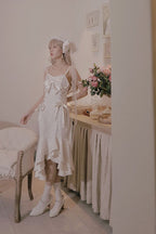 Prom Goth Dresses JSK Simple Classic Light Lolita Fishtail Dress Lace Long