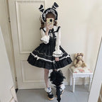 Red Cute Sweet Autumn and Winter Dress Lolita Princess Dress Cake Dress JSK