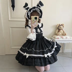 Red Cute Sweet Autumn and Winter Dress Lolita Princess Dress Cake Dress JSK