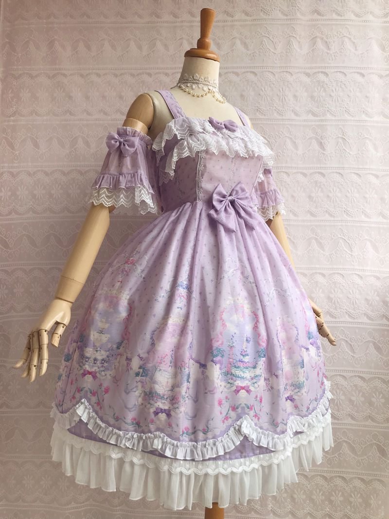 Secret Garden Summer Lolita JSK Dress Sweet Bow