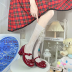 Lolita Shoes Japanese Leather Elegant Mary Jane Fairy Style High Heels Summer