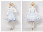 Solid Color Lolita Sweet Dress Cotton Lace Dress JSK