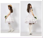 Solid Color Lolita Sweet Dress Cotton Lace Dress JSK