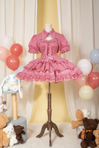 Punk Lolita Jirai Kei Fashion Punk Goth Lolita and Elegant Lolita Short Ruffles Dress