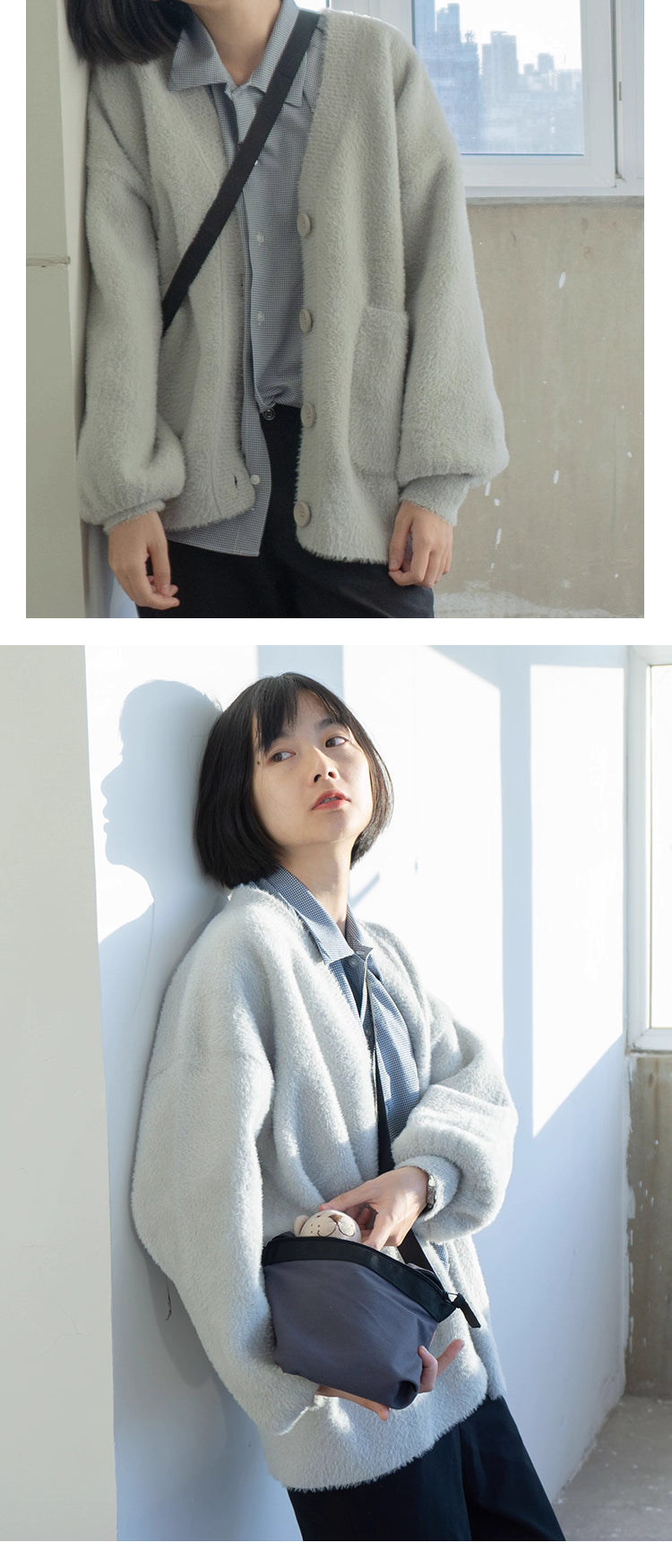 Designed for petite frames, this irresistibly plush cardigan wraps you in a cloud of softness with its fuzzy knit texture and playful pink hue. The cropped silhouette and cozy long sleeves balance warmth with effortless style, while the lightweight construction makes it a versatile layer for crisp days. A sweet yet practical piece that feels like a warm hug on chilly mornings.