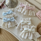 Sweet Apricot Color Lace Hand Sleeve Summer Bow Lolita Cute Large Lace