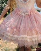 Sweet Ballet Lolita JSK Princess Dress Pink Skirt Kawaii Lolita Outfit Romance Rococo