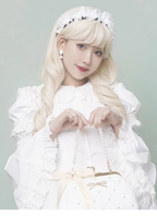 Sweet Bow White Japanese Lolita Accessories Hair Band