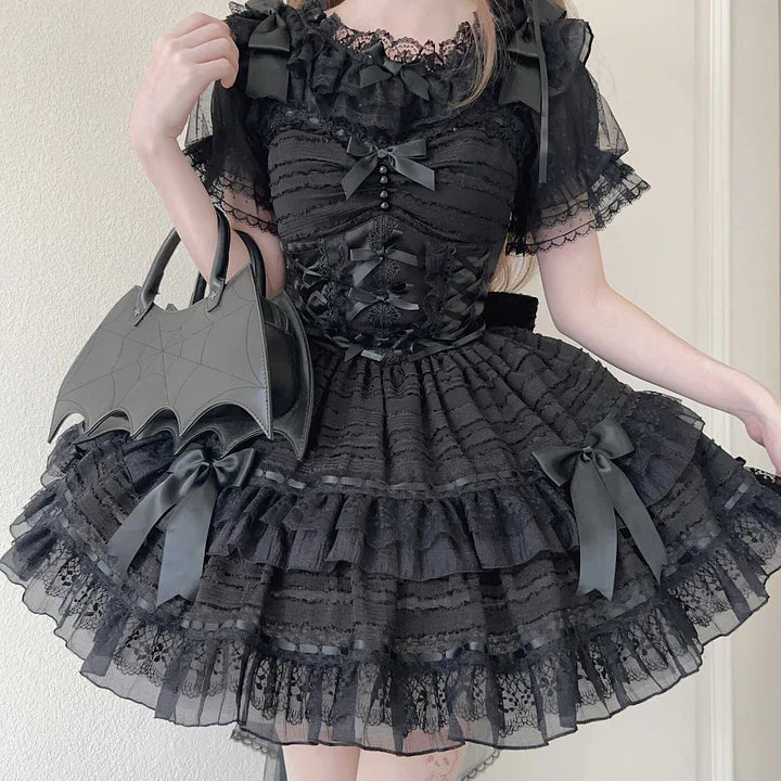 Sweet and Cute Pink Lolita Dress Ballet Jsk Suspender Dress Short