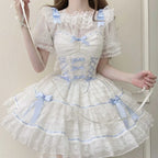 Sweet and Cute Pink Lolita Dress Ballet Jsk Suspender Dress Short