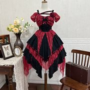 Sweet Elegant Lolita Dress Halloween Costume Gothic Princess Dress Bro JSK