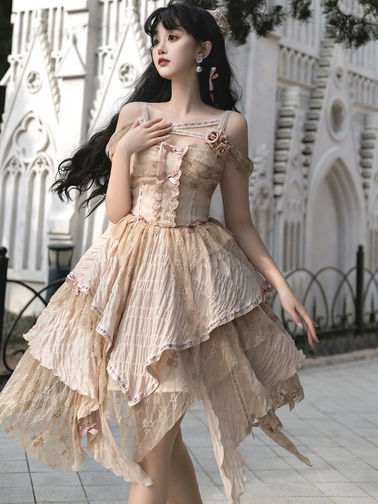 Sweet Elegant Lolita Dress Halloween Costume Gothic Princess Dress Bro JSK