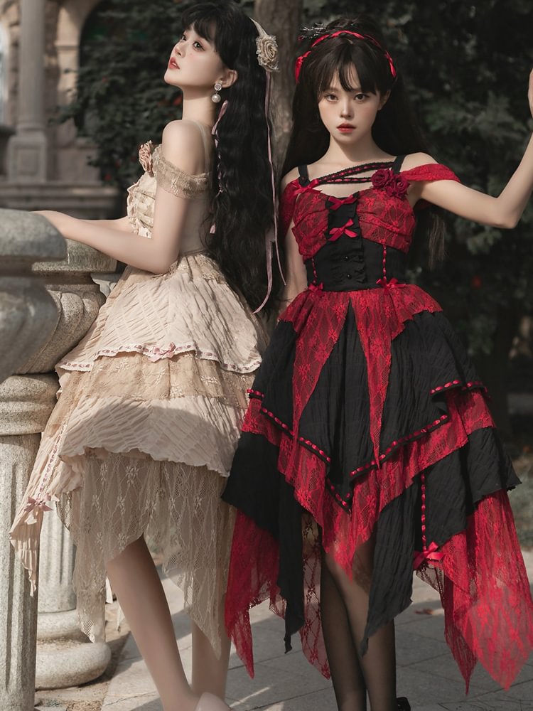 Sweet Elegant Lolita Dress Halloween Costume Gothic Princess Dress Bro JSK