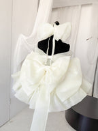 Hime Lolita Light Yellow Lace with Bow Princess Dress