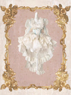 Hime Lolita Light Yellow Lace with Bow Princess Dress