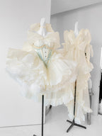 Hime Lolita Light Yellow Lace with Bow Princess Dress