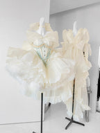 Hime Lolita Light Yellow Lace with Bow Princess Dress