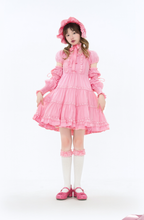 Sweet Light Yellow Lolita Short Bubble Sleeve Dress OP