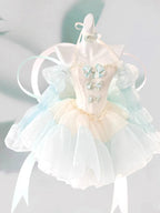 Hime Lolita Blue Pink Cream Sleeveless Ruffled Bow - Detailed Lace - Trimmed