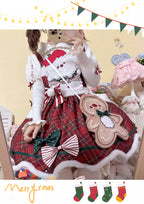 Inspired by the warmth of a Christmas puppy, this original design blends cozy plaid fabric with playful Lolita details. The festive color palette and whimsical motifs evoke holiday cheer, while the classic A-line cut ensures a flattering silhouette. Perfect for winter gatherings, it combines comfort and charm for a truly adorable seasonal style.