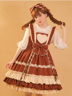 Sweet Lolita Cotton Princess JSK Bow Cute Dress