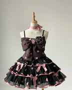 Sweet Lolita Cute Pink Set Lolita Spring and Summer Cake JSK Lolita Dresses
