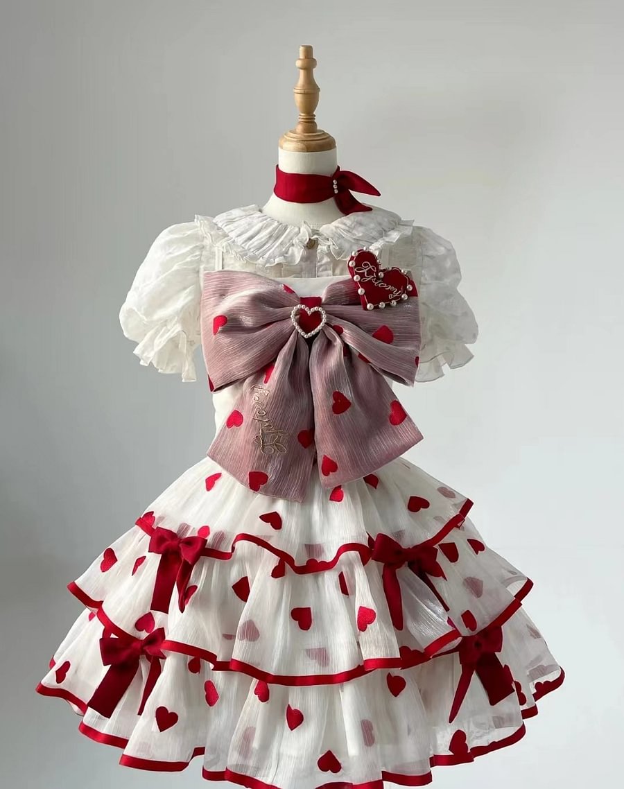 Sweet Lolita Cute Pink Set Lolita Spring and Summer Cake JSK Lolita Dresses