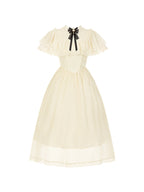 Classic Lolita Dresses Apricot Edward Collar Short-sleeved Gemini Summer Light Lolita