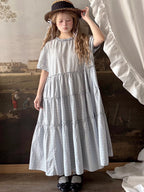 Design Concept:


This Sweet Lolita dress in soft blue features a playful plaid pattern with layered lace accents, creating a delicate and charming look. The puff sleeves and round neckline enhance the youthful silhouette, while the short-sleeve design keeps it perfect for warmer seasons. Ideal for daily wear, tea parties, or casual Lolita gatherings, this dress combines comfort with classic Lolita elegance.