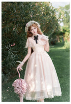 Classic Lolita Dresses Pink Edward Collar Short-sleeved Gemini Summer Light Lolita