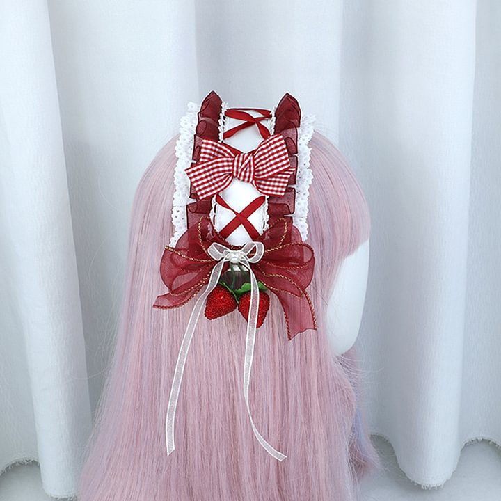 Lolita Hair Accessories Sweet Headband Lace Bow Headgear Kc Lolita Accessories