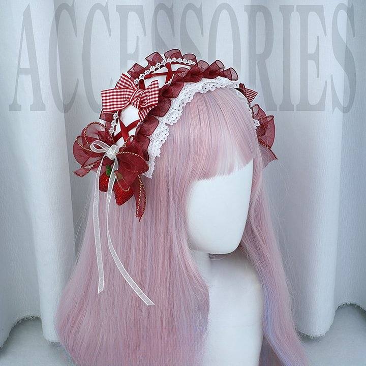 Lolita Hair Accessories Sweet Headband Lace Bow Headgear Kc Lolita Accessories