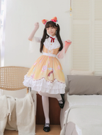 Sweet Lolita Light Yellow Sweet and Cute Candy Girl Lolita Female Japanese Soft Girl Skirt Lolita Dresses