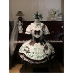 Sweet Lolita Mint Chocolate Doll Lolita  Dress Cream Cake Lolita Daily Dress One Piece Dress