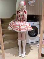 Sweet Lolita Pastoral Cute Elegant Light Green Lolita Cake Daily Dress for summer