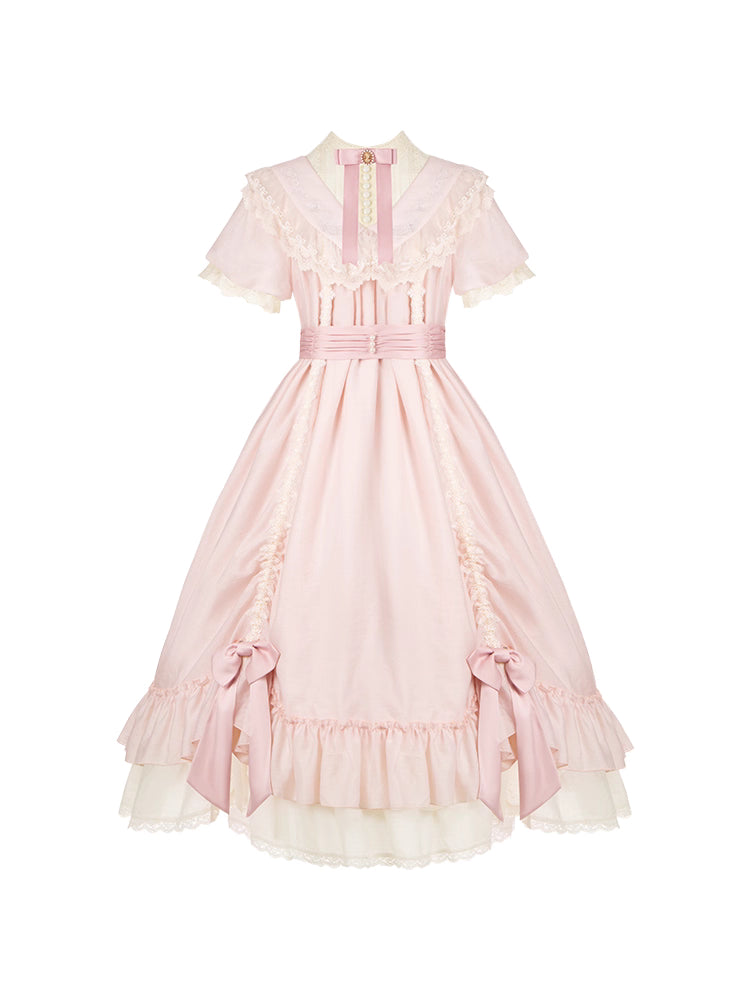 This delicate pink jumpsuit features exquisite rose embroidery and innovative detachable straps, offering versatile two-way styling for formal or casual occasions. The lightweight fabric drapes elegantly while maintaining structure, blending romantic garden aesthetics with modern functionality. Designed for effortless transitions between seasons, it embodies timeless femininity through artisanal details and adaptable wearability.