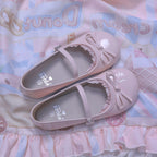 Sweet Lolita Shoes Soft Tones Decorative Mary Jane Shoesbow Flat Single Shoes