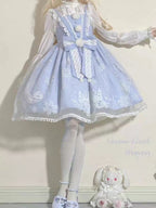 Sweet Lolita Winter Christmas Outfit Velvet JSK Dress and Cape Two Piece Set