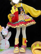 Sweet Lolita Yellow Fall Winter Halter Dress Long Sleeve Gowns