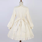 This Yellow Sweet Lolita Dress Set combines warmth, comfort, and playful charm. Featuring vibrant sunflower embroidery, it brings a cheerful, pastoral touch to the classic Lolita silhouette. The long-sleeve coat adds layering and coziness, perfectly complementing the JSK dress beneath. Ideal for tea parties, seasonal outings, or casual gatherings, this set captures a bright and youthful Lolita aesthetic, blending sweet elegance with a touch of countryside charm.